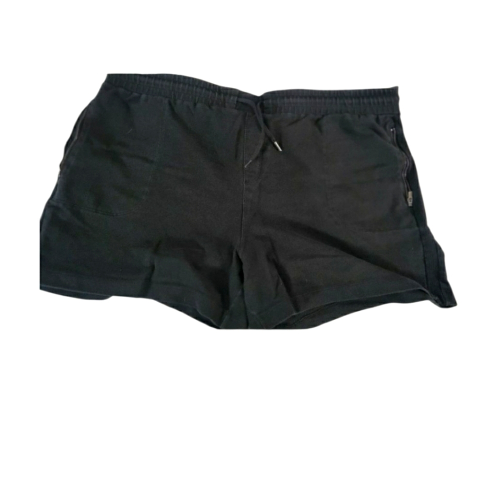 Athletic Works Women's Drawstring And Elastic Waist Black Shorts